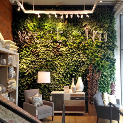 GSky Versa Wall™ vertical garden construction west elm