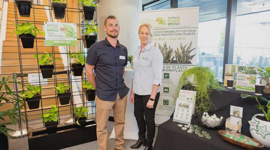 Tropical Plant Rentals BEE 2019 Exhibit Kylie & Mitch