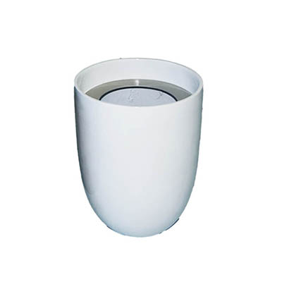 medium white cone pot