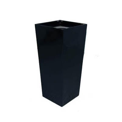 wedge medium black pot