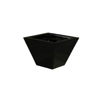 wedge small black pot
